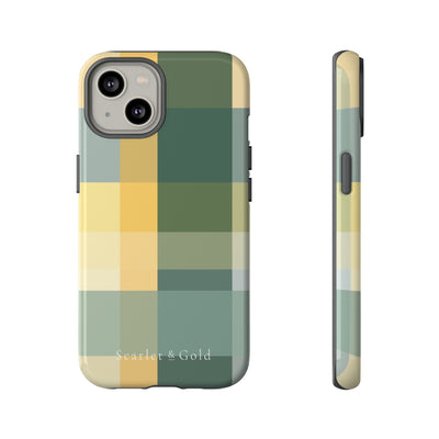 The Green & Gold Plaid | Phone Case