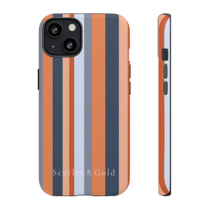 The Orange & Blue Stripes | Phone Case