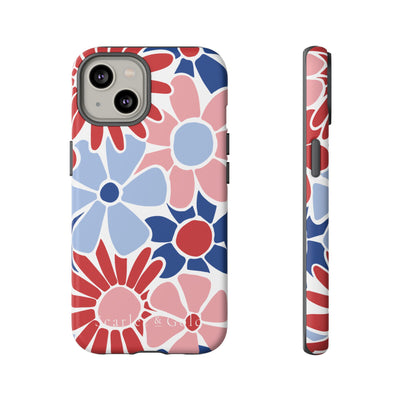 The Red & Royal Floral | Phone Case