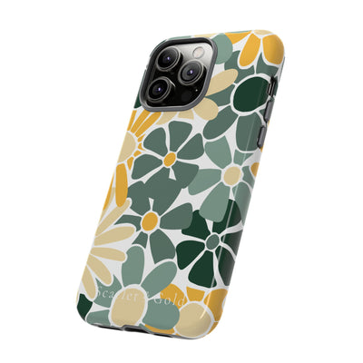 The Green & Gold Floral | Phone Case