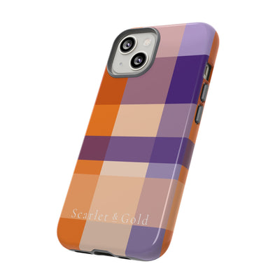 The Orange & Purple Plaid | Phone Case