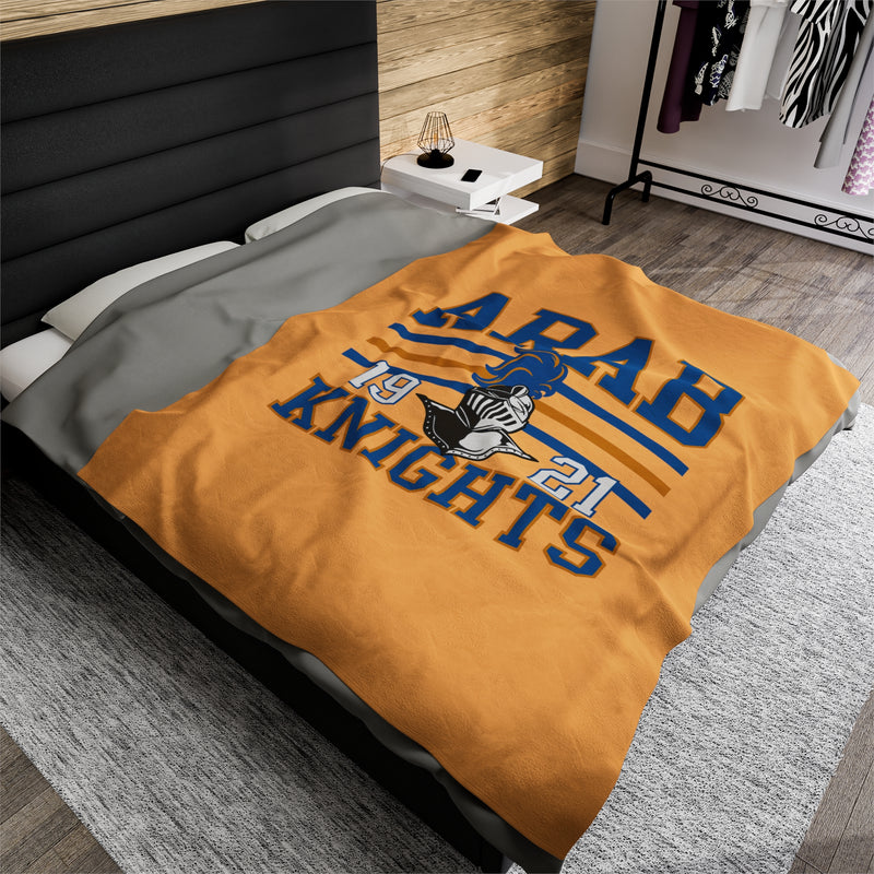 The Arab Knights Stripes | Velveteen Plush Blanket