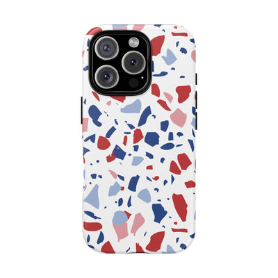 The Red & Royal Terrazzo | Phone Case