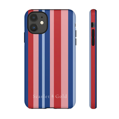 The Red & Royal Stripes | Phone Case