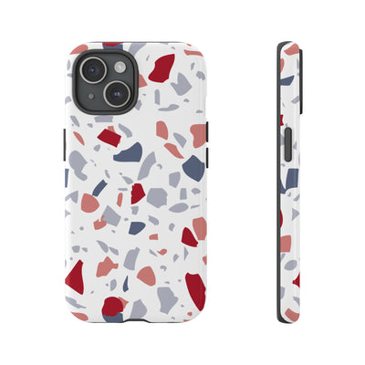 The Red & Blue Terrazzo | Phone Case