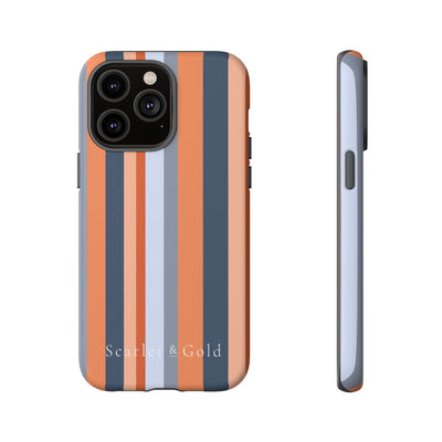 The Orange & Blue Stripes | Phone Case