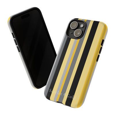 The Yellow & Black Stripes | Phone Case