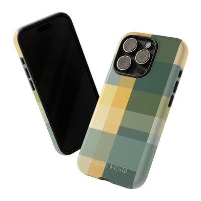 The Green & Gold Plaid | Phone Case