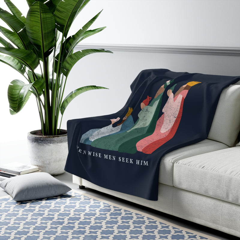 The Even Wise Men Seek Him | Sherpa Fleece Blanket