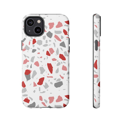 The Red & Black Terrazzo | Phone Case