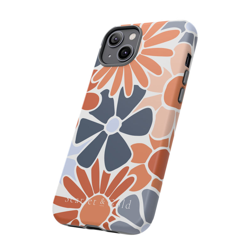 The Orange & Blue Floral | Phone Case