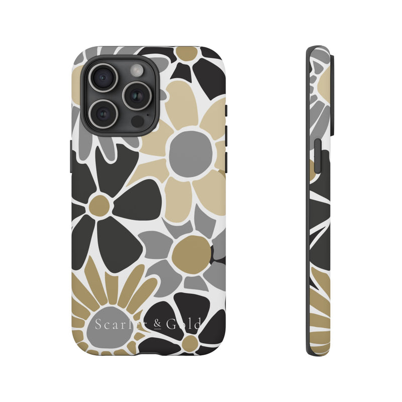 The Black & Gold Floral | Phone Case