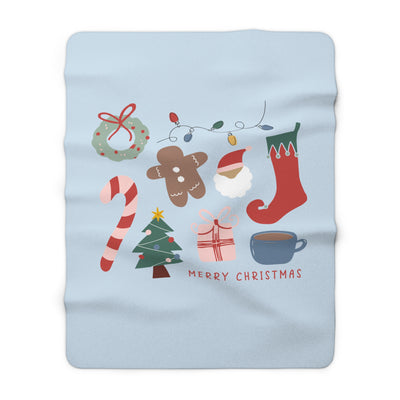 The All Things Christmas | Sherpa Fleece Blanket