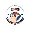 The Aubie Loves Writing | Sticker