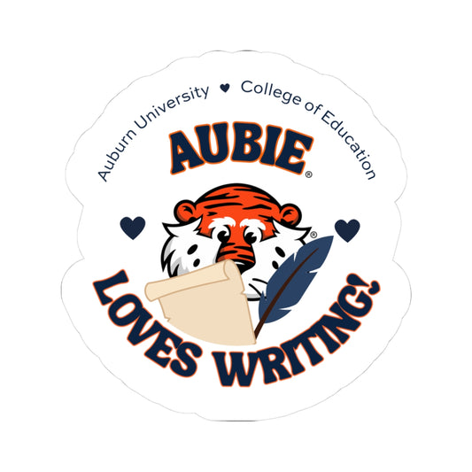 The Aubie Loves Writing | Sticker