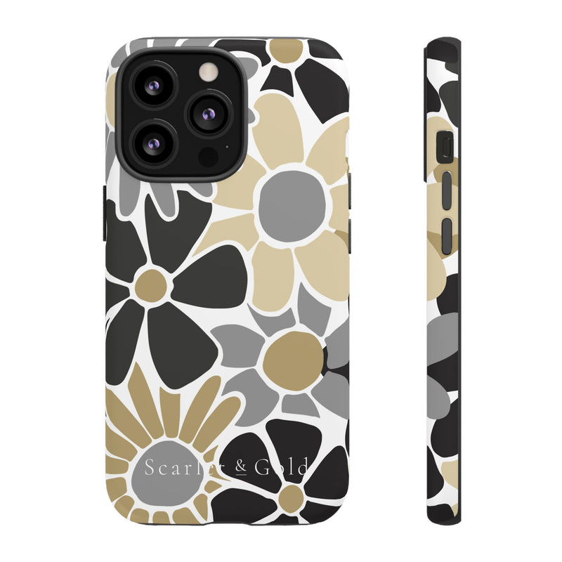 The Black & Gold Floral | Phone Case