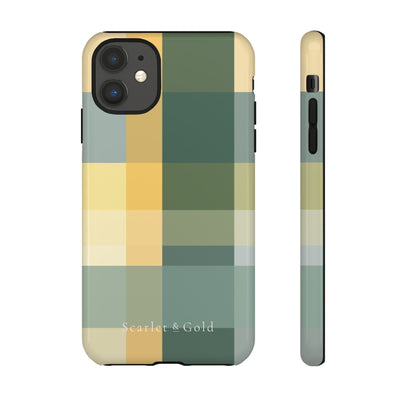 The Green & Gold Plaid | Phone Case