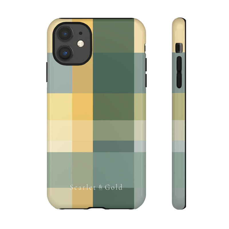 The Green & Gold Plaid | Phone Case