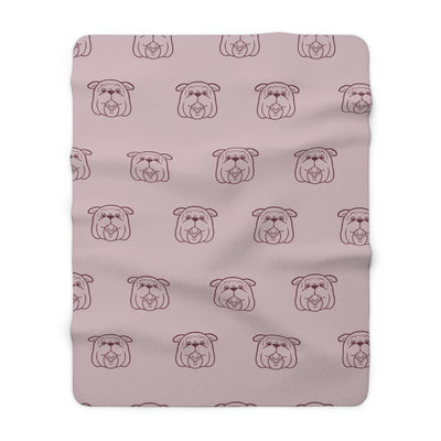 The Bully Head Repeat | Sherpa Fleece Blanket