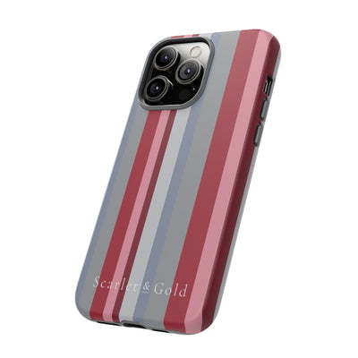 The Crimson & White Stripes | Phone Case