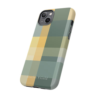 The Green & Gold Plaid | Phone Case