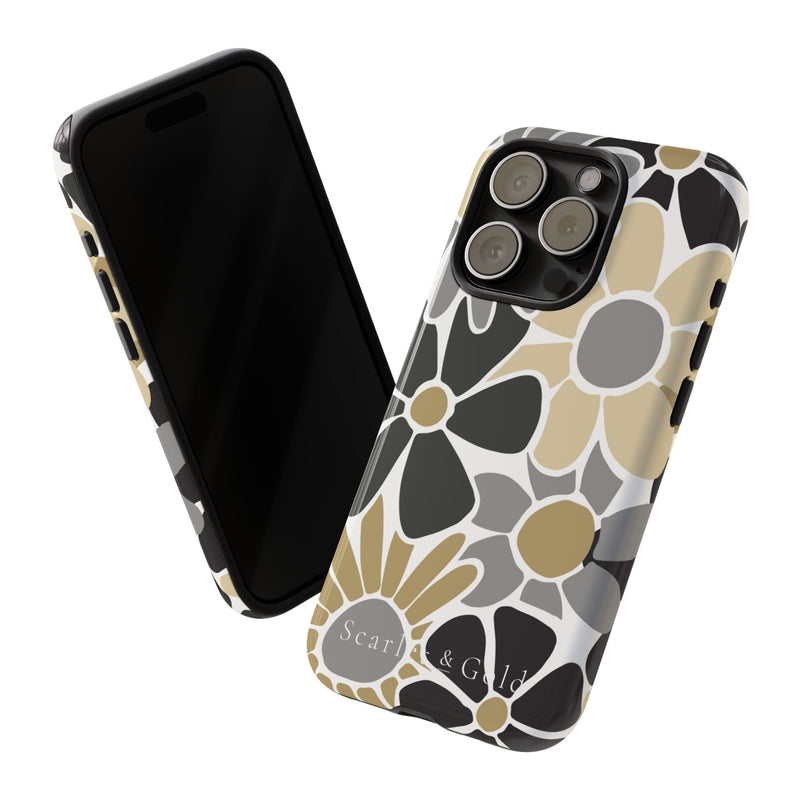 The Black & Gold Floral | Phone Case