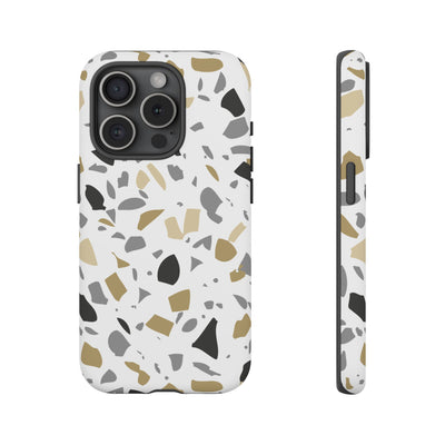 The Black & Gold Terrazzo | Phone Case