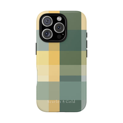 The Green & Gold Plaid | Phone Case