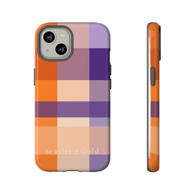 The Orange & Purple Plaid | Phone Case