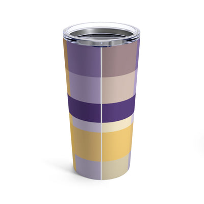 The Yellow & Purple Plaid | Tumbler 20oz