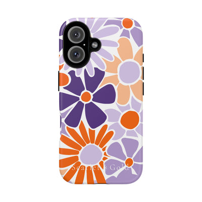 The Orange & Purple Floral | Phone Case