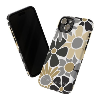 The Black & Gold Floral | Phone Case