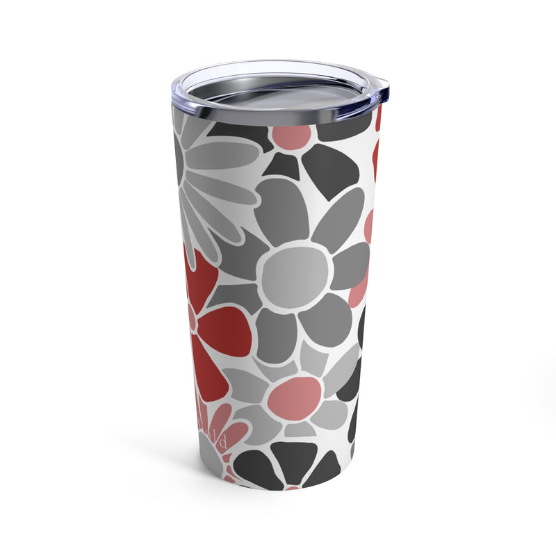 The Red & Black Floral | Tumbler 20oz