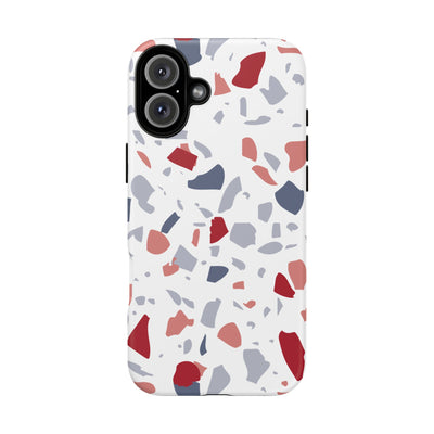 The Red & Blue Terrazzo | Phone Case