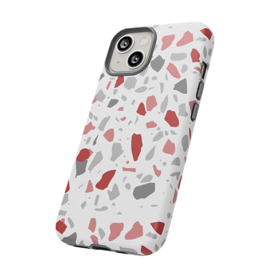 The Red & Black Terrazzo | Phone Case