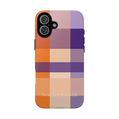 The Orange & Purple Plaid | Phone Case