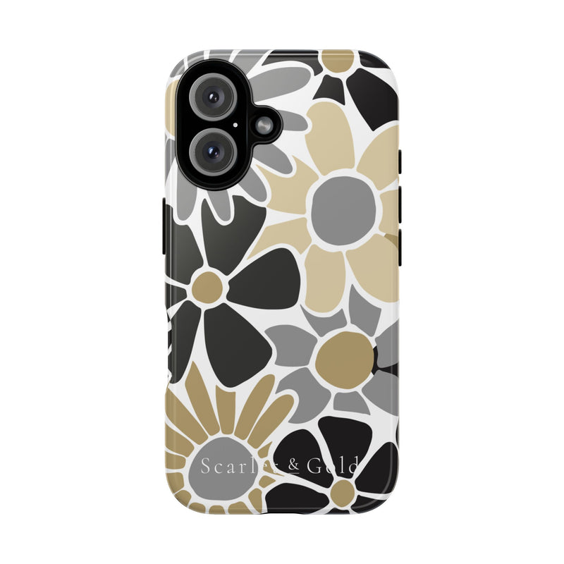 The Black & Gold Floral | Phone Case