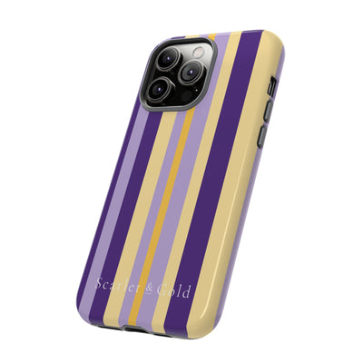 The Yellow & Purple Stripes | Phone Case