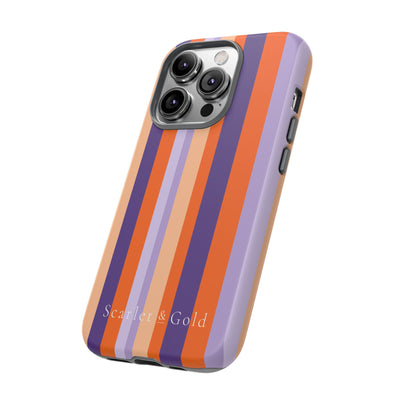 The Orange & Purple Stripes | Phone Case