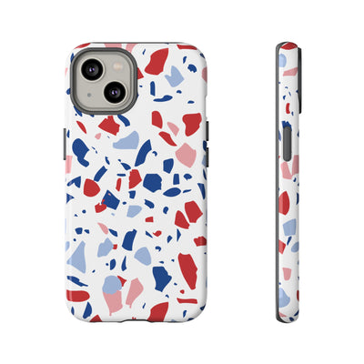 The Red & Royal Terrazzo | Phone Case