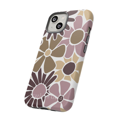 The Maroon & Gold Floral | Phone Case