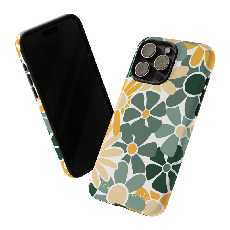 The Green & Gold Floral | Phone Case