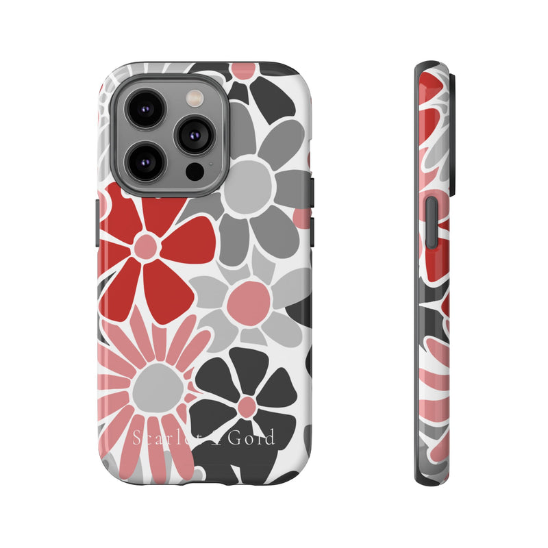 The Red & Black Floral | Phone Case