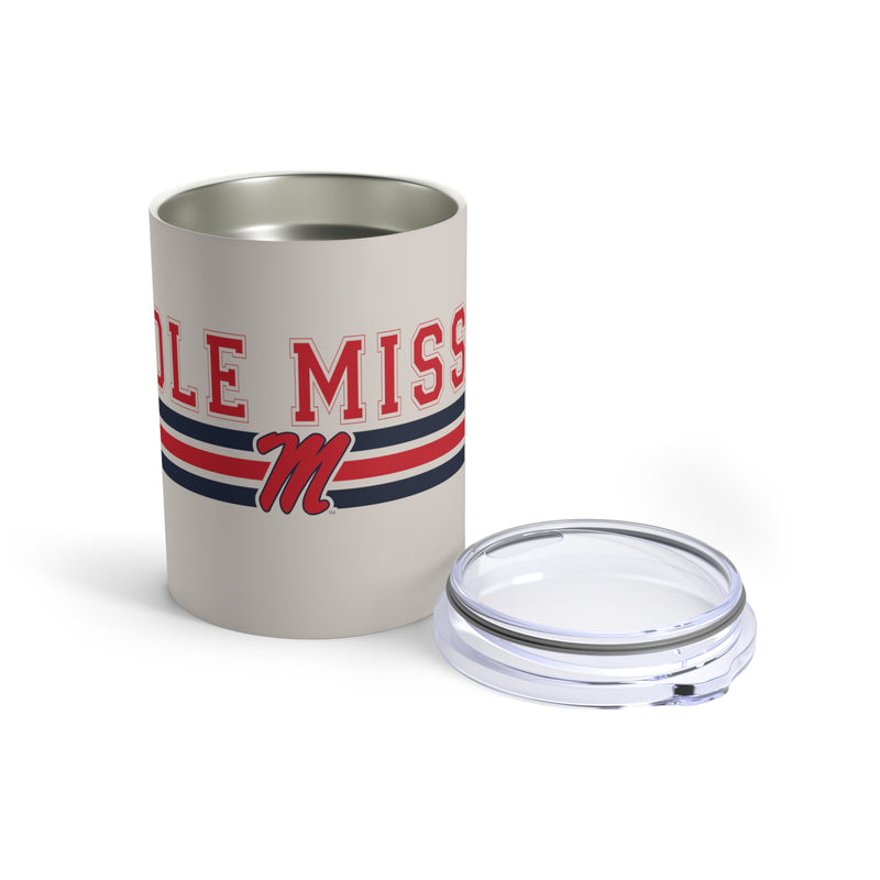 The Ole Miss M Logo Stripes | Tumbler 10oz