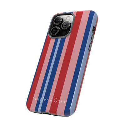 The Red & Royal Stripes | Phone Case