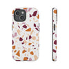 The Maroon & Orange Terrazzo | Phone Case