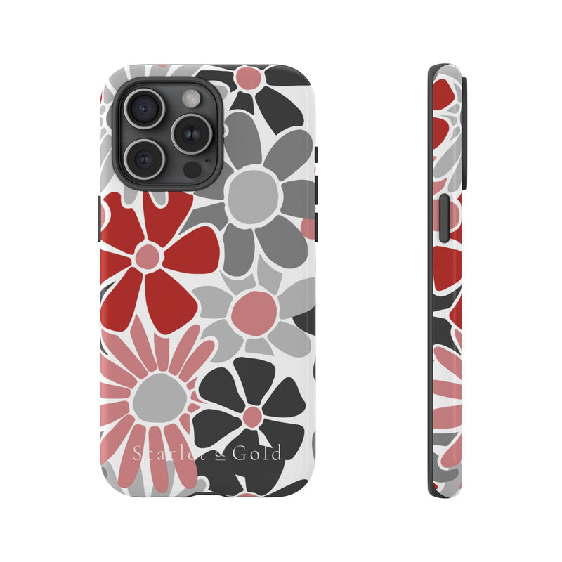 The Red & Black Floral | Phone Case