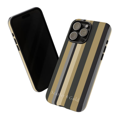 The Black & Gold Stripes | Phone Case