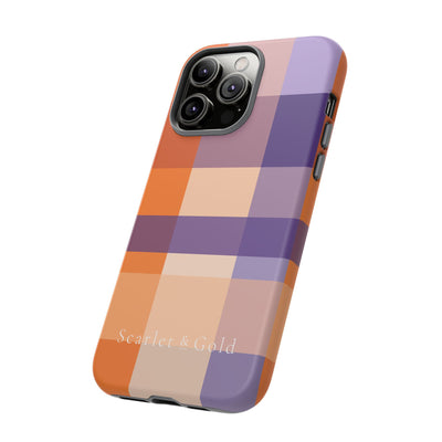 The Orange & Purple Plaid | Phone Case