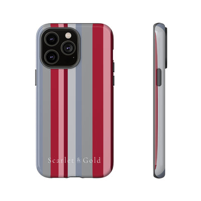 The Crimson & White Stripes | Phone Case